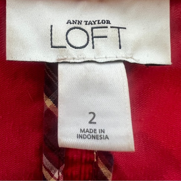 Women's Red Button-Up Jacket - Picture 3 of 7